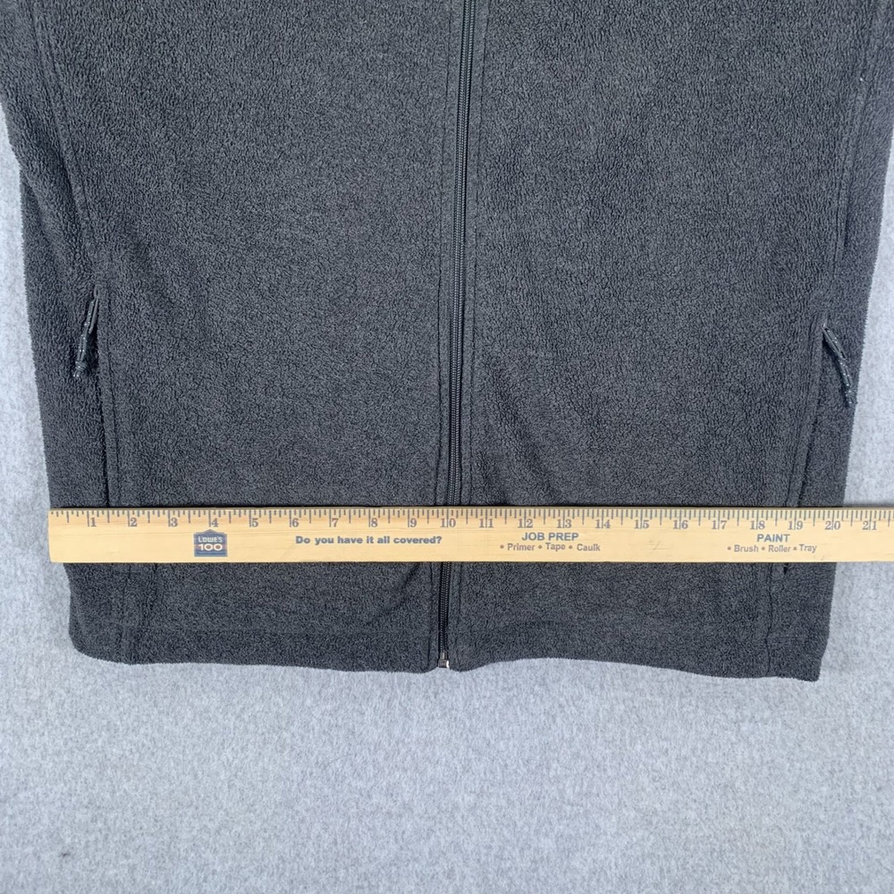 Columbia Fleece Jacket Mens LT Gray Full Zip Steens Mountain Outdoor Layer - Picture 10 of 16